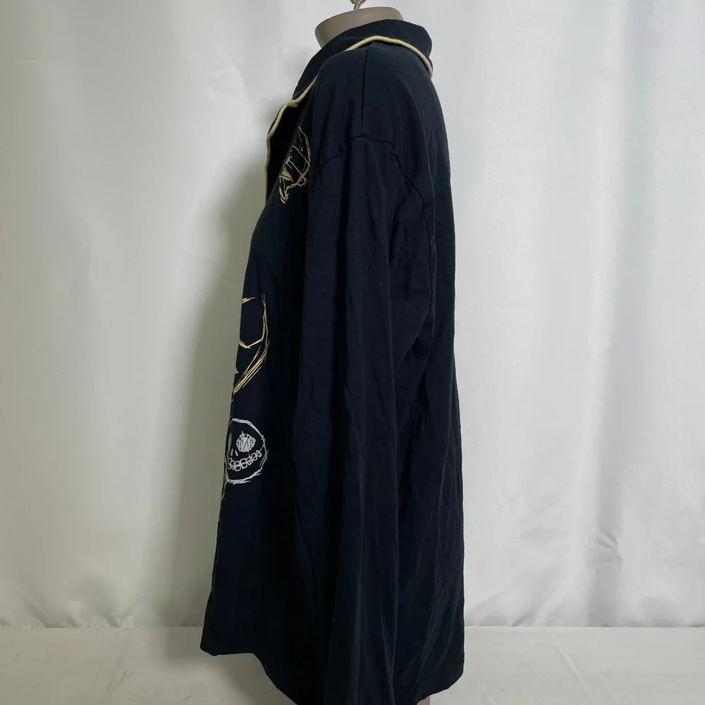 Disney Nightmare Before Christmas Jack Skellington Black Pajama Top Womens LARGE - Picture 4 of 11